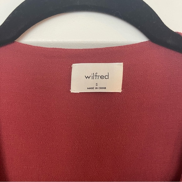 Wilfred Burnt Orange Long sleeve Dress with Buttons - Picture 3 of 5